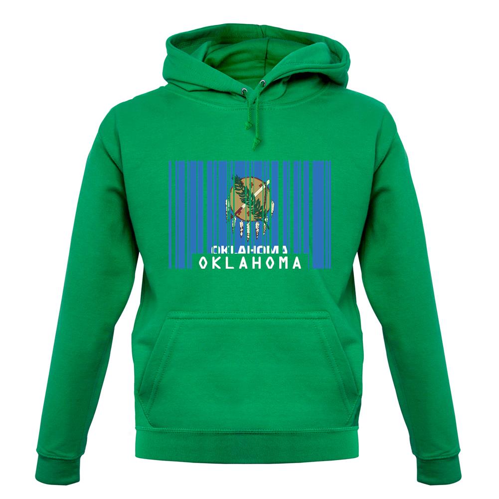 Oklahoma Barcode Style Flag unisex hoodie Oklahoma Barcode Style Flag unisex hoodie