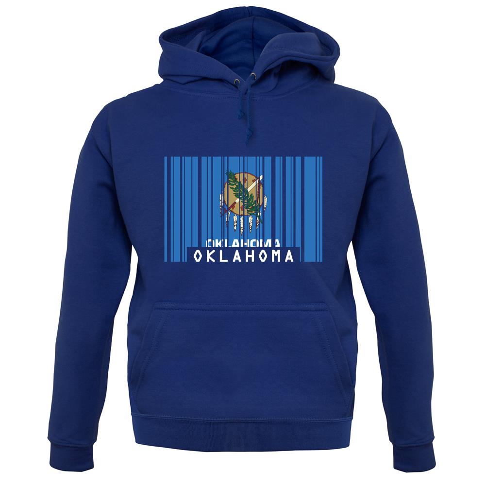 Oklahoma Barcode Style Flag unisex hoodie Oklahoma Barcode Style Flag unisex hoodie