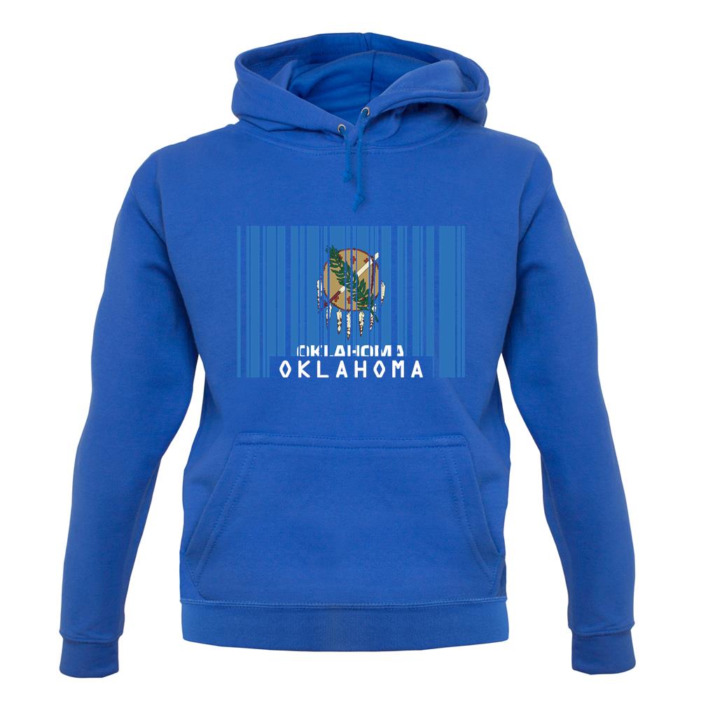Oklahoma Barcode Style Flag unisex hoodie Oklahoma Barcode Style Flag unisex hoodie