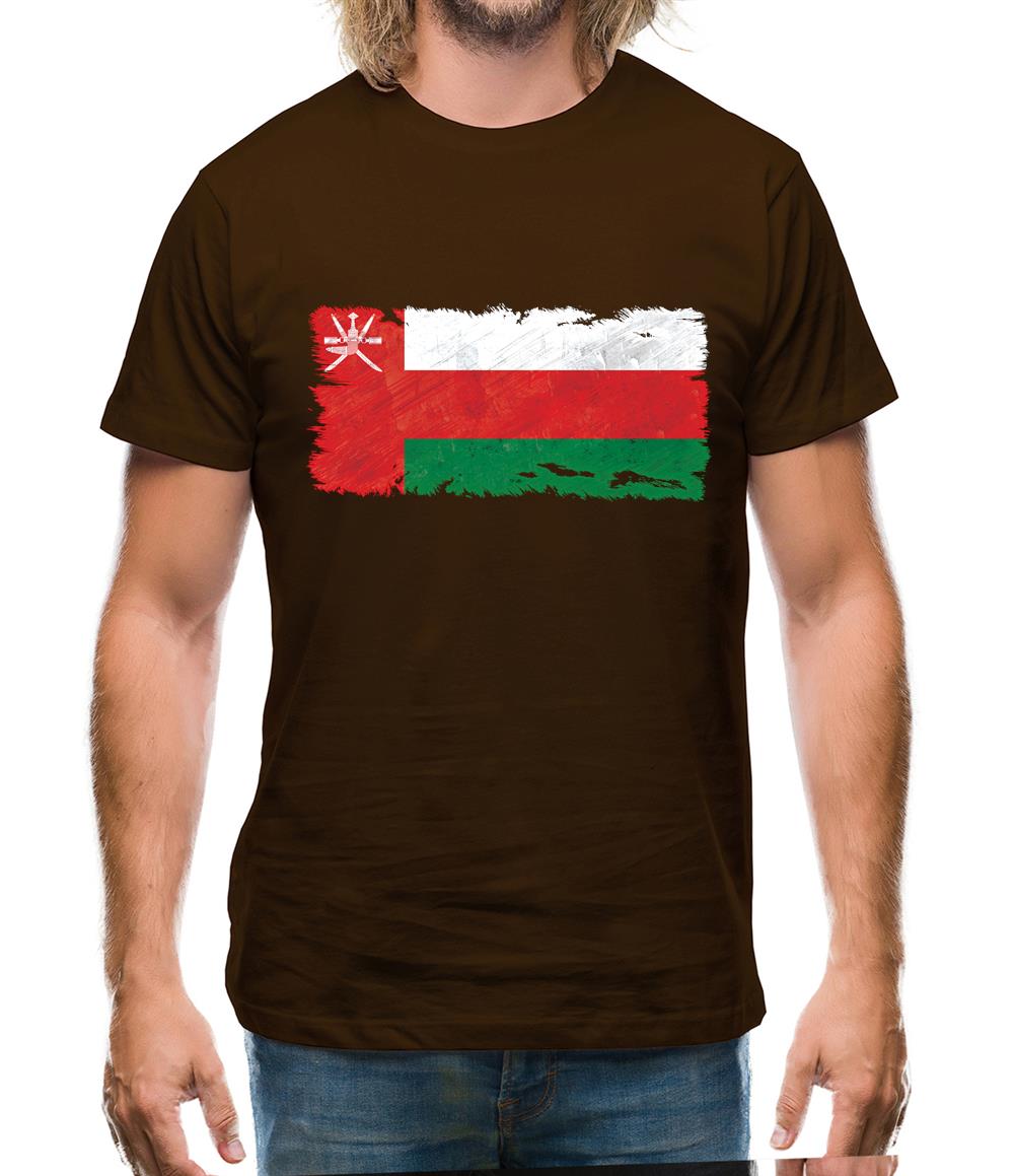 Oman Grunge Style Flag Mens T-Shirt Oman Grunge Style Flag Mens T-Shirt