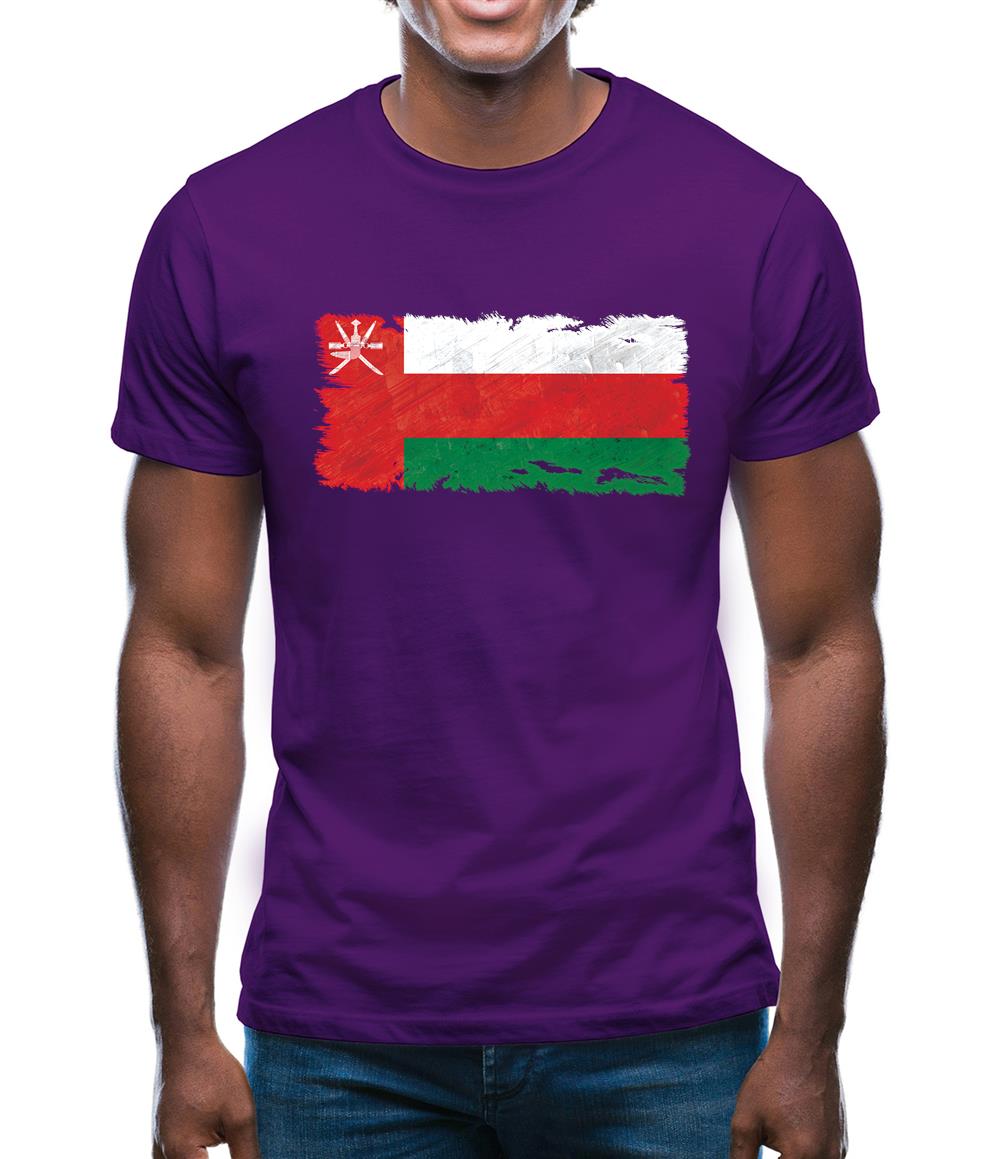 Oman Grunge Style Flag Mens T-Shirt Oman Grunge Style Flag Mens T-Shirt