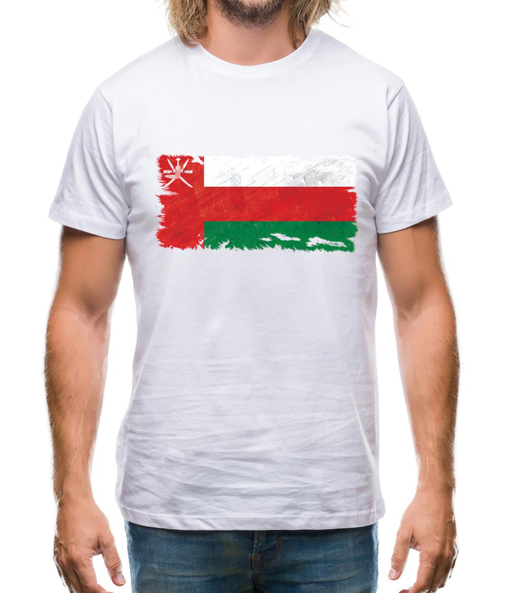 Oman Grunge Style Flag Mens T-Shirt Oman Grunge Style Flag Mens T-Shirt