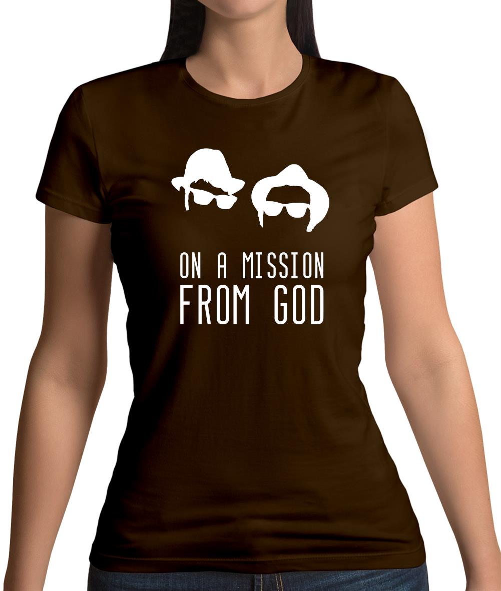 On A Mission From God Womens T-Shirt On A Mission From God Womens T-Shirt