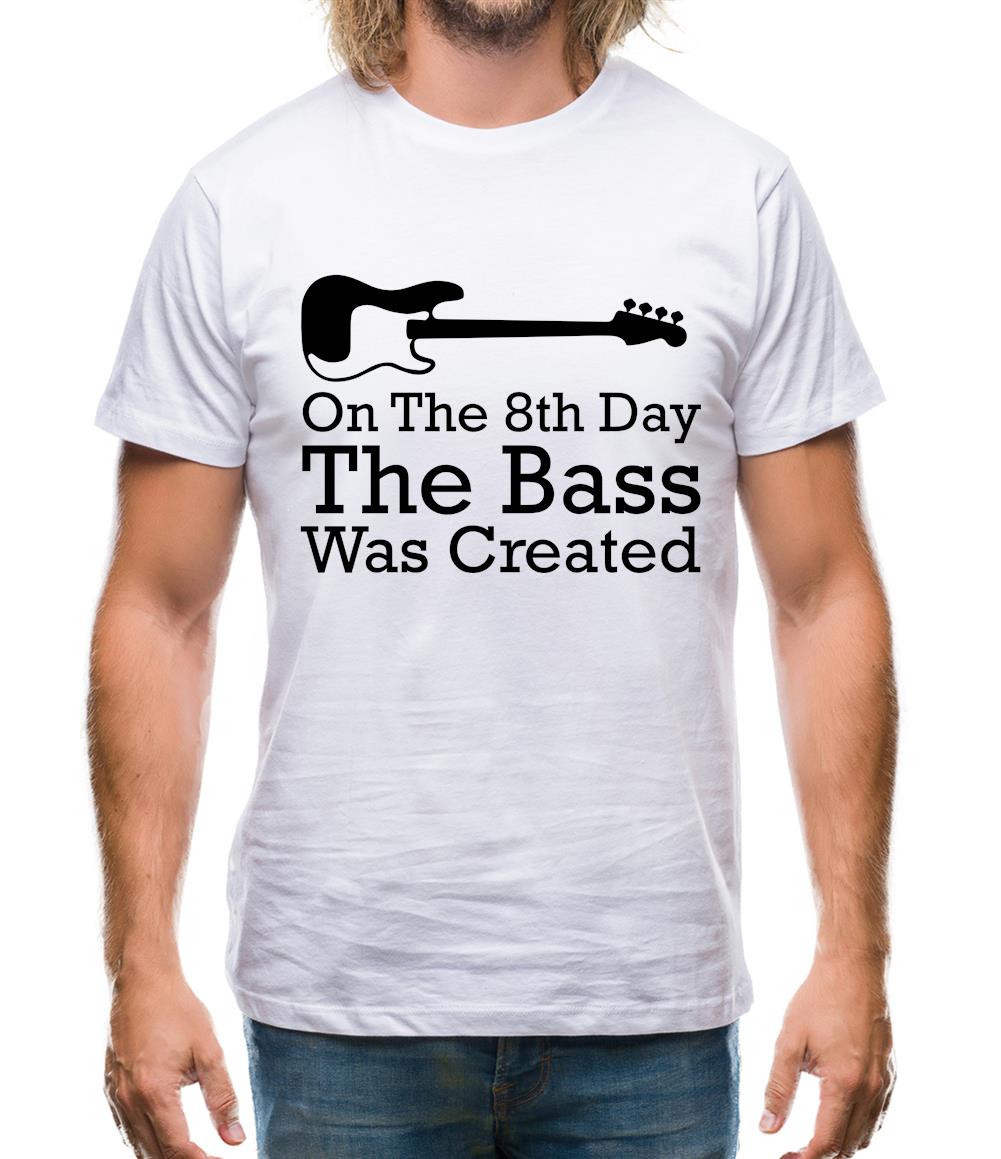 On The 8th Day The Bass Was Created Mens T-Shirt On The 8th Day The Bass Was Created Mens T-Shirt