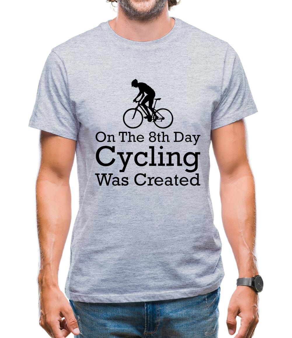 On The 8th Day Cycling Was Created Mens T-Shirt On The 8th Day Cycling Was Created Mens T-Shirt
