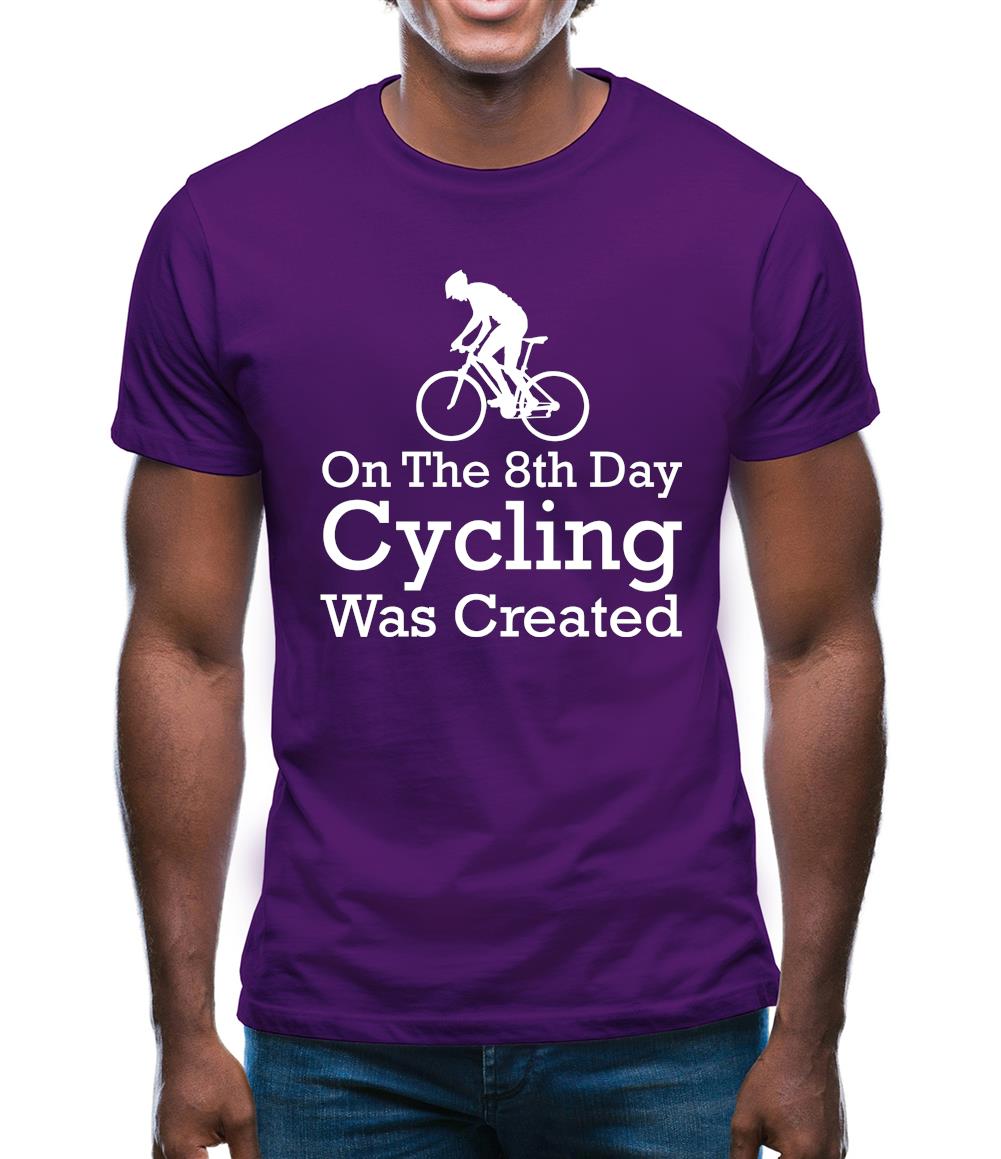 On The 8th Day Cycling Was Created Mens T-Shirt On The 8th Day Cycling Was Created Mens T-Shirt