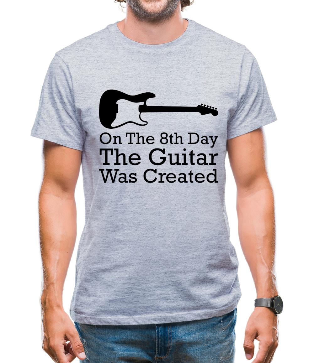 On The 8th Day Guitar Was Created Mens T-Shirt On The 8th Day Guitar Was Created Mens T-Shirt