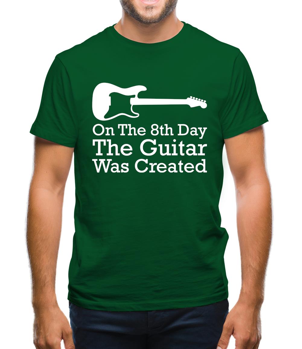 On The 8th Day Guitar Was Created Mens T-Shirt On The 8th Day Guitar Was Created Mens T-Shirt