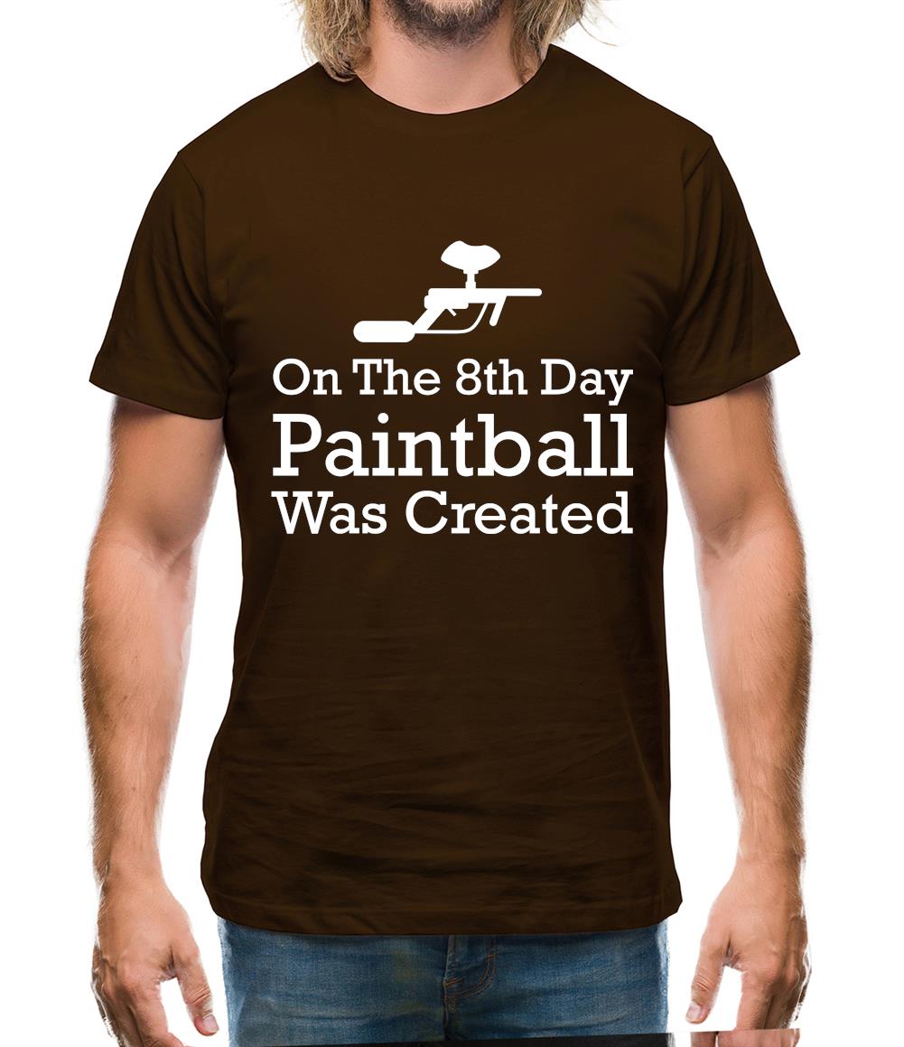 On The 8th Day Paintball Was Created Mens T-Shirt On The 8th Day Paintball Was Created Mens T-Shirt