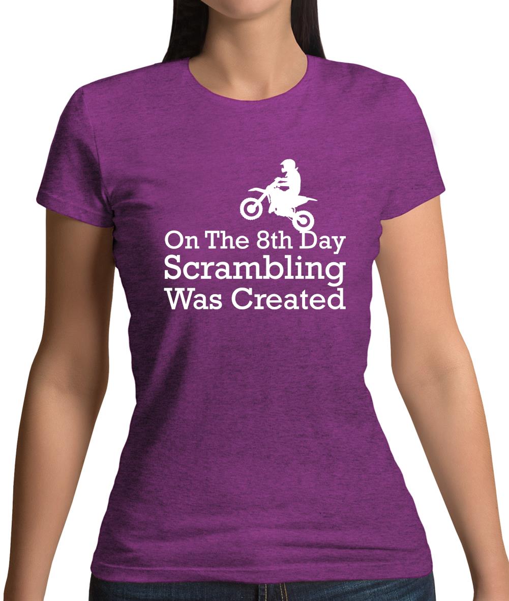 On The 8th Day Scrambling Was Created Womens T-Shirt On The 8th Day Scrambling Was Created Womens T-Shirt