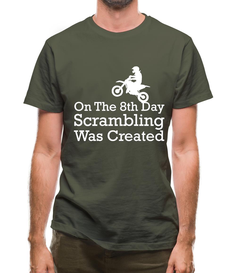 On The 8th Day Scrambling Was Created Mens T-Shirt On The 8th Day Scrambling Was Created Mens T-Shirt