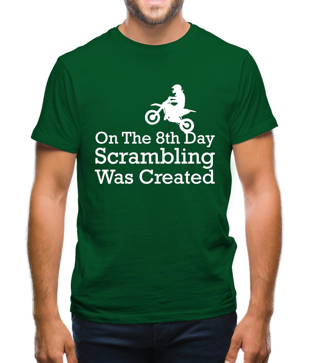 On The 8th Day Scrambling Was Created Mens T-Shirt On The 8th Day Scrambling Was Created Mens T-Shirt