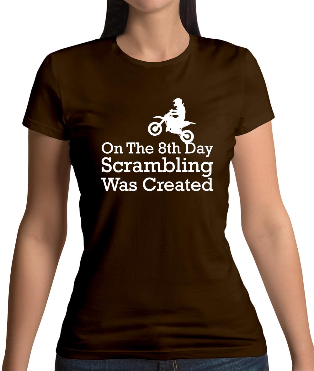 On The 8th Day Scrambling Was Created Womens T-Shirt On The 8th Day Scrambling Was Created Womens T-Shirt
