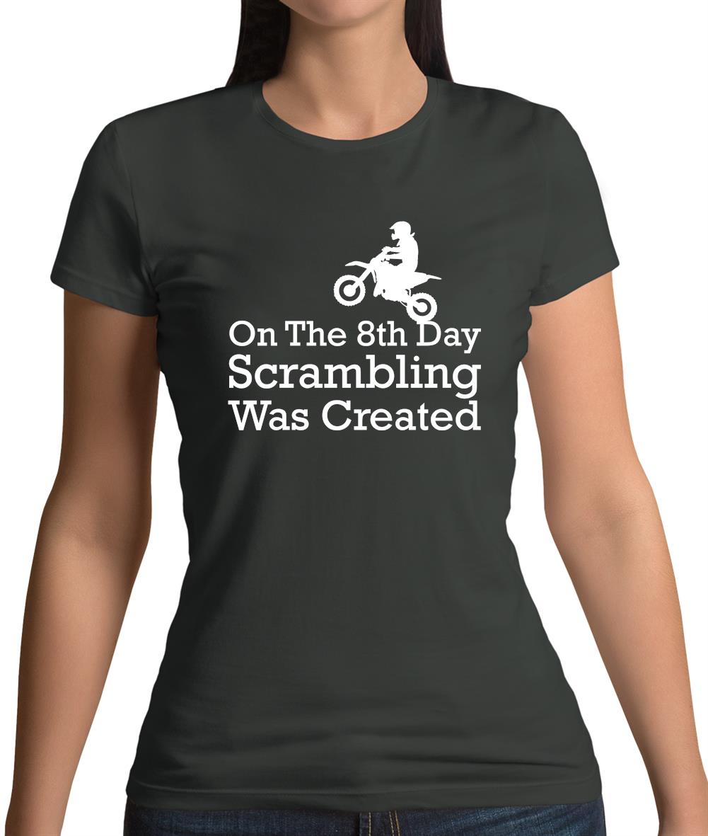 On The 8th Day Scrambling Was Created Womens T-Shirt On The 8th Day Scrambling Was Created Womens T-Shirt
