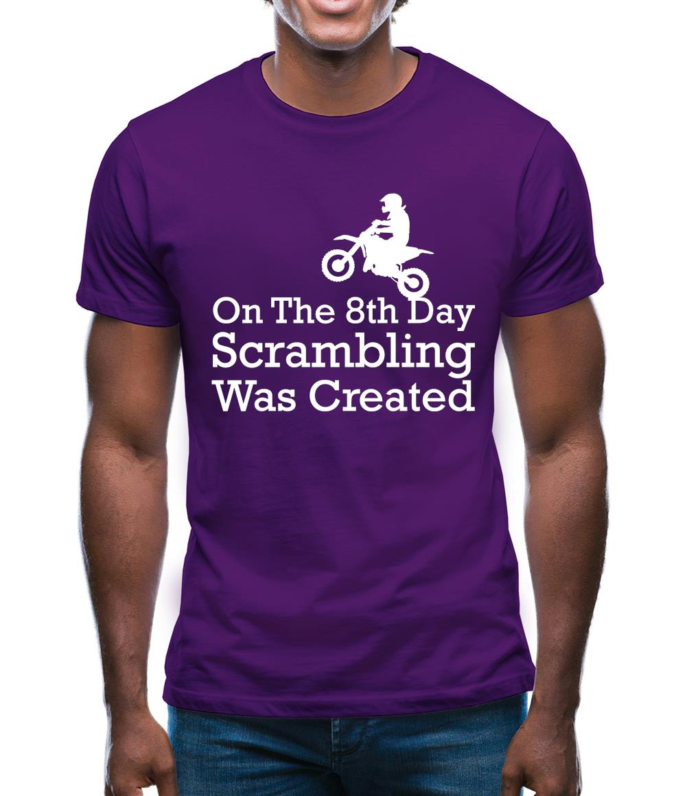 On The 8th Day Scrambling Was Created Mens T-Shirt On The 8th Day Scrambling Was Created Mens T-Shirt