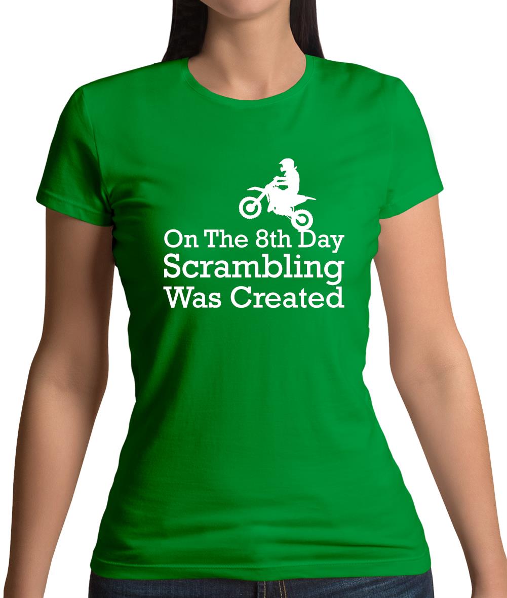 On The 8th Day Scrambling Was Created Womens T-Shirt On The 8th Day Scrambling Was Created Womens T-Shirt
