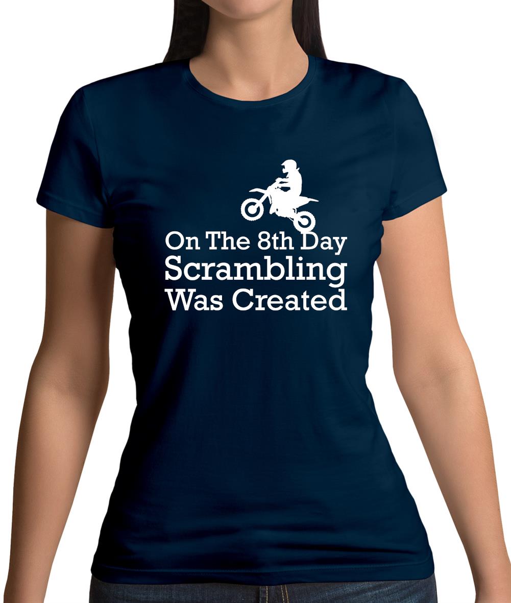 On The 8th Day Scrambling Was Created Womens T-Shirt On The 8th Day Scrambling Was Created Womens T-Shirt