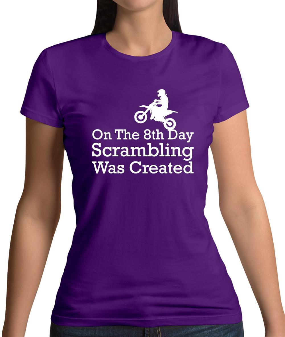 On The 8th Day Scrambling Was Created Womens T-Shirt On The 8th Day Scrambling Was Created Womens T-Shirt