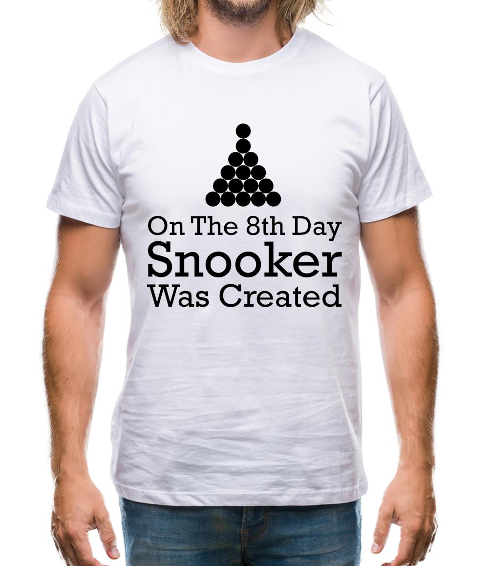 On The 8th Day Snooker Was Created Mens T-Shirt On The 8th Day Snooker Was Created Mens T-Shirt