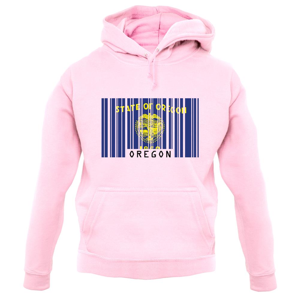 Oregon Barcode Style Flag unisex hoodie Oregon Barcode Style Flag unisex hoodie