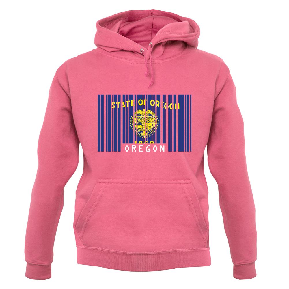 Oregon Barcode Style Flag unisex hoodie Oregon Barcode Style Flag unisex hoodie