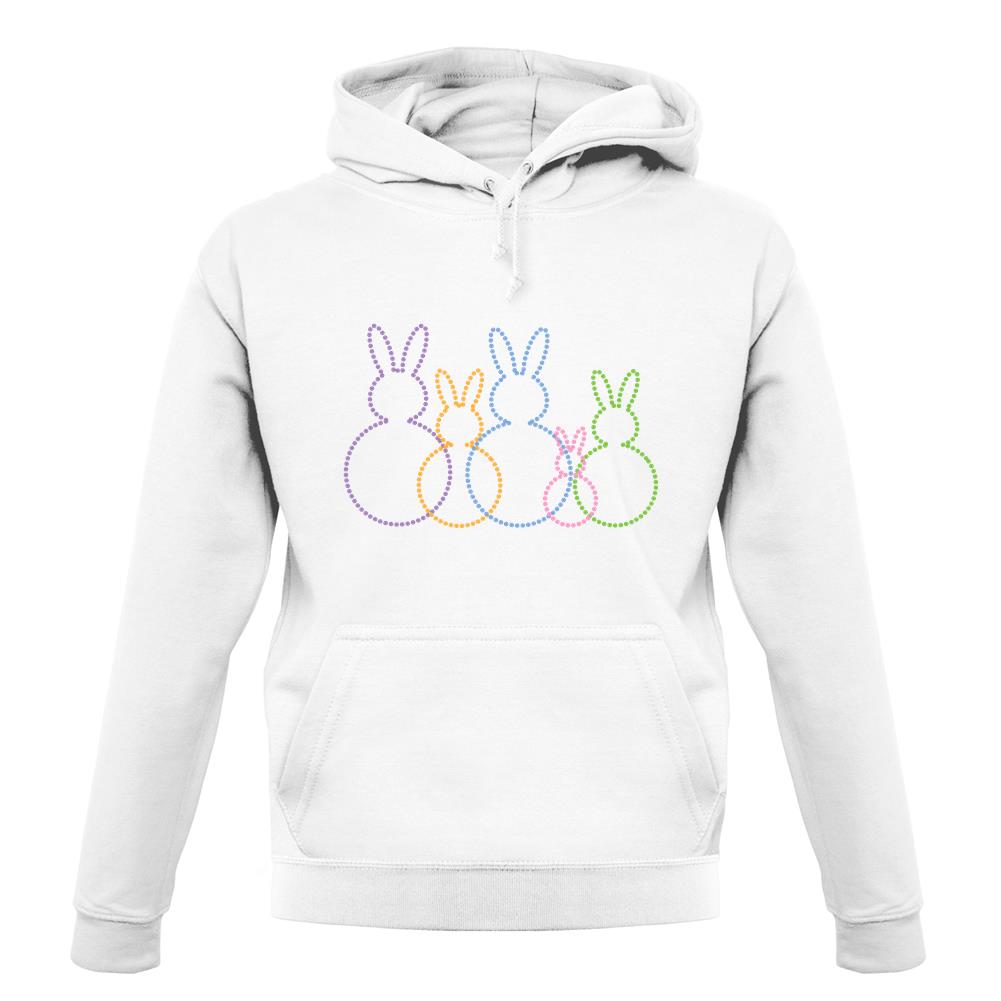 Bunny Family Outline unisex hoodie Bunny Family Outline unisex hoodie