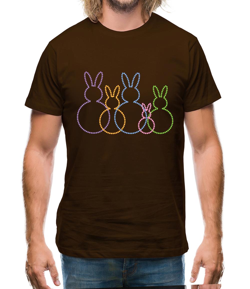 Bunny Family Outline Mens T-Shirt Bunny Family Outline Mens T-Shirt