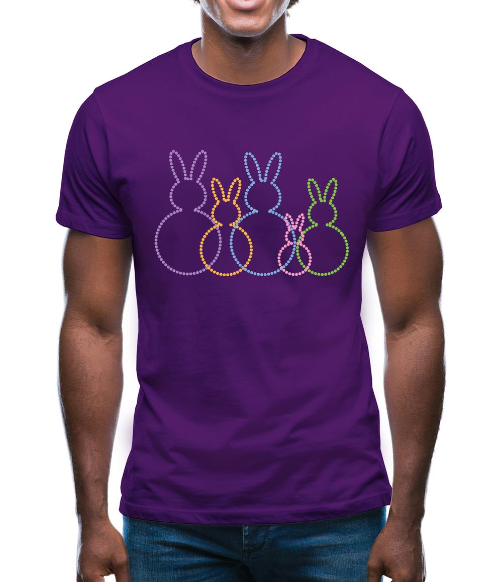 Bunny Family Outline Mens T-Shirt Bunny Family Outline Mens T-Shirt