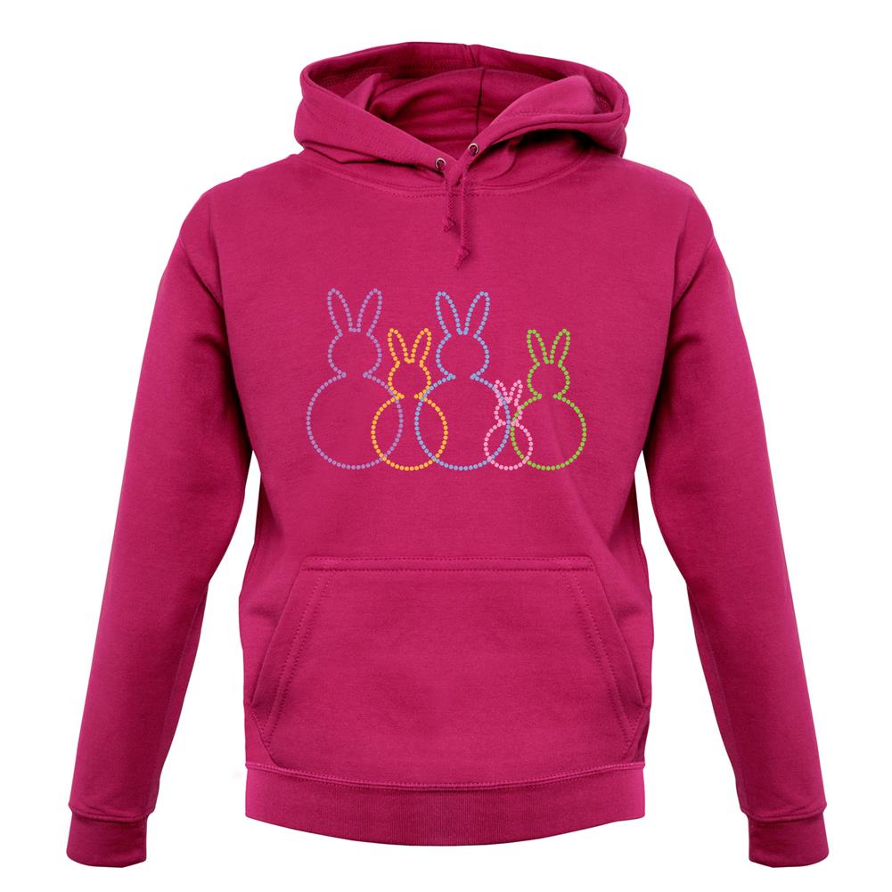 Bunny Family Outline unisex hoodie Bunny Family Outline unisex hoodie