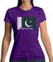 Pakistan Barcode Style Flag Womens T-Shirt Pakistan Barcode Style Flag Womens T-Shirt