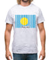 Palau Barcode Style Flag Mens T-Shirt Palau Barcode Style Flag Mens T-Shirt