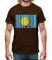 Palau Barcode Style Flag Mens T-Shirt Palau Barcode Style Flag Mens T-Shirt