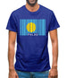 Palau Barcode Style Flag Mens T-Shirt Palau Barcode Style Flag Mens T-Shirt
