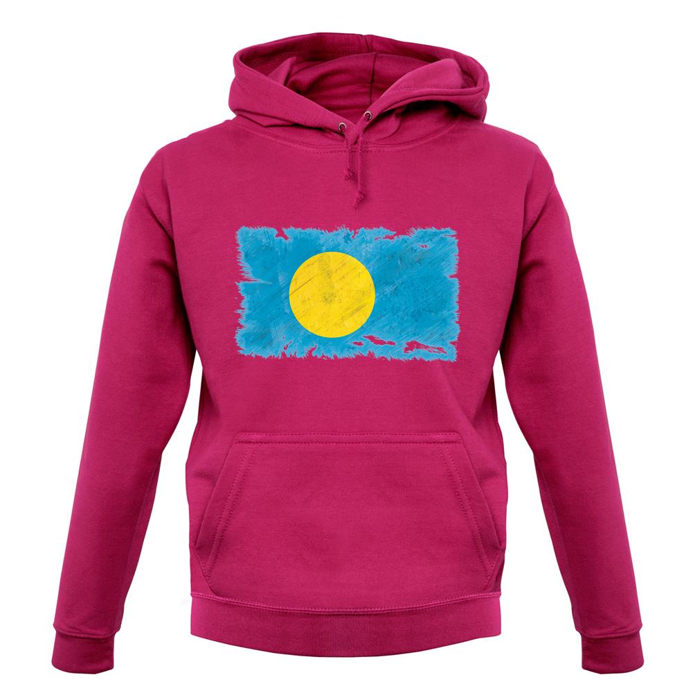 Palau Grunge Style Flag unisex hoodie Palau Grunge Style Flag unisex hoodie