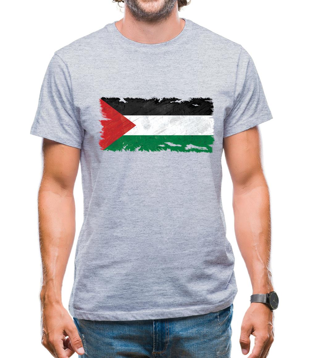 Palestine Grunge Style Flag Mens T-Shirt Palestine Grunge Style Flag Mens T-Shirt