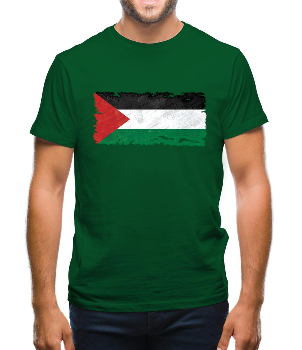 Palestine Grunge Style Flag Mens T-Shirt Palestine Grunge Style Flag Mens T-Shirt