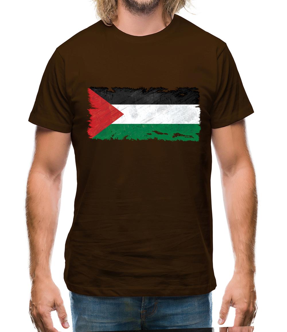 Palestine Grunge Style Flag Mens T-Shirt Palestine Grunge Style Flag Mens T-Shirt