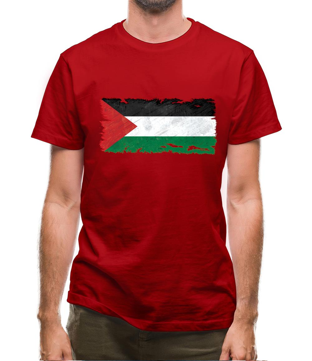 Palestine Grunge Style Flag Mens T-Shirt Palestine Grunge Style Flag Mens T-Shirt