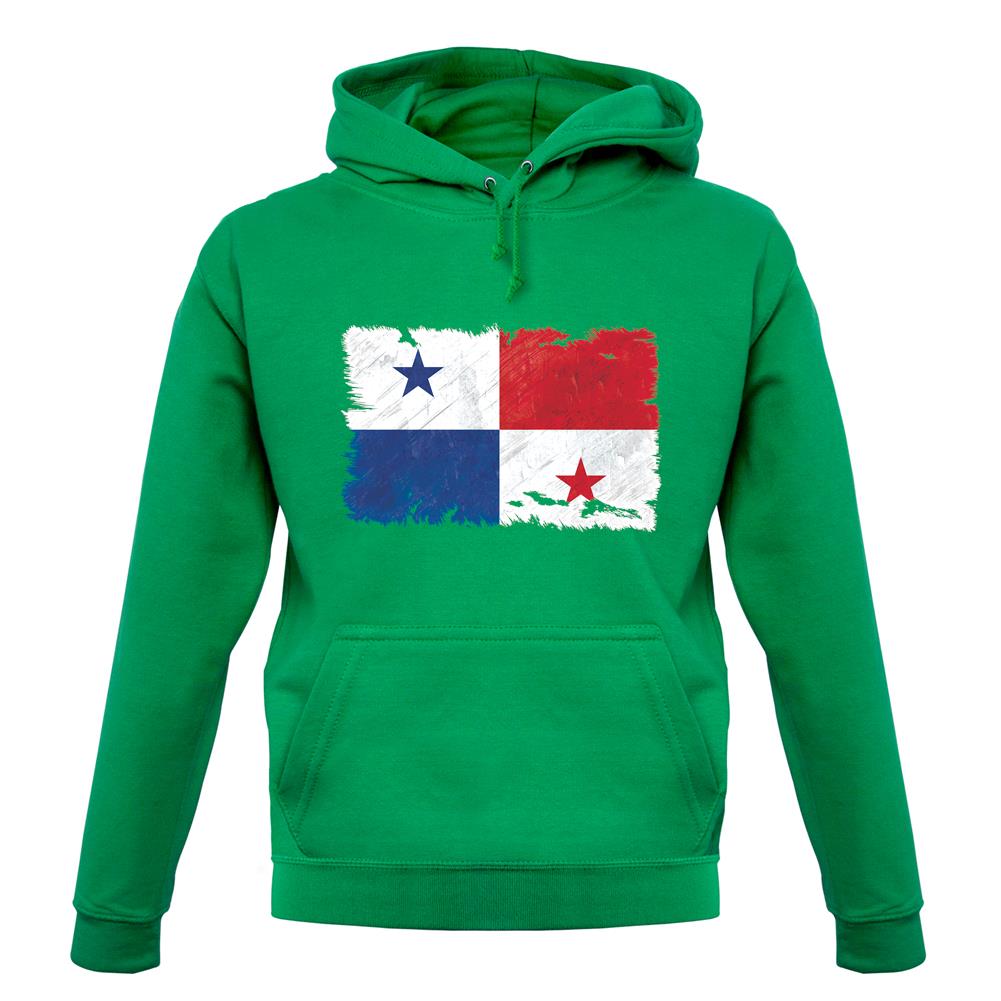 Panama Grunge Style Flag unisex hoodie Panama Grunge Style Flag unisex hoodie