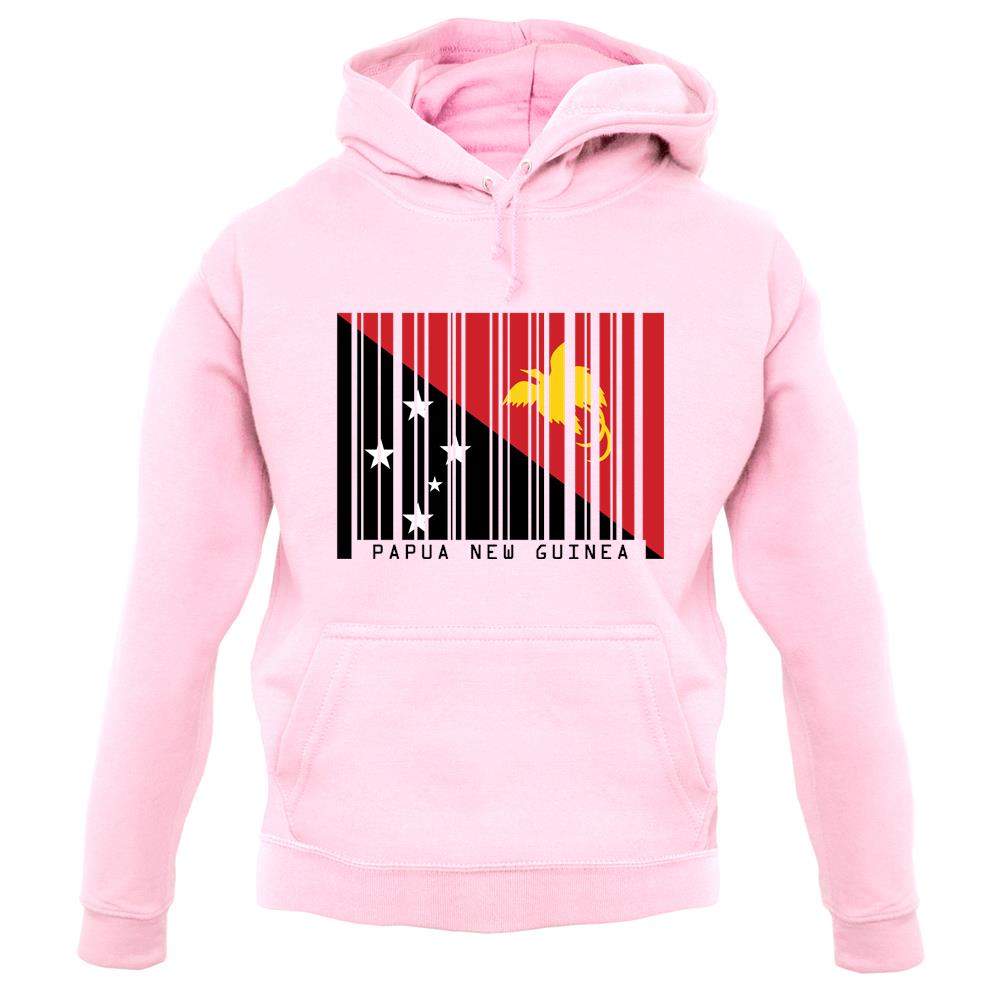 Papua New Guinea  Barcode Style Flag unisex hoodie Papua New Guinea  Barcode Style Flag unisex hoodie