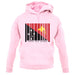 Papua New Guinea  Barcode Style Flag unisex hoodie Papua New Guinea  Barcode Style Flag unisex hoodie