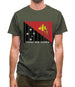 Papua New Guinea  Barcode Style Flag Mens T-Shirt Papua New Guinea  Barcode Style Flag Mens T-Shirt