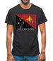 Papua New Guinea  Barcode Style Flag Mens T-Shirt Papua New Guinea  Barcode Style Flag Mens T-Shirt