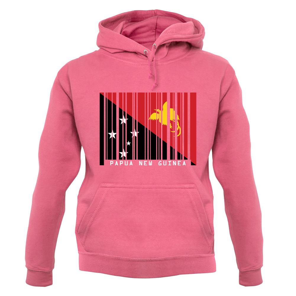Papua New Guinea  Barcode Style Flag unisex hoodie Papua New Guinea  Barcode Style Flag unisex hoodie