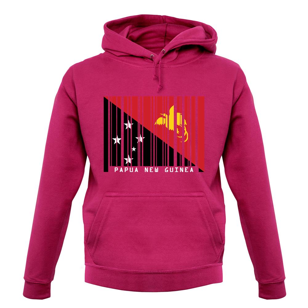 Papua New Guinea  Barcode Style Flag unisex hoodie Papua New Guinea  Barcode Style Flag unisex hoodie