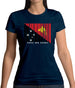 Papua New Guinea  Barcode Style Flag Womens T-Shirt Papua New Guinea  Barcode Style Flag Womens T-Shirt