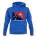 Papua New Guinea  Barcode Style Flag unisex hoodie Papua New Guinea  Barcode Style Flag unisex hoodie