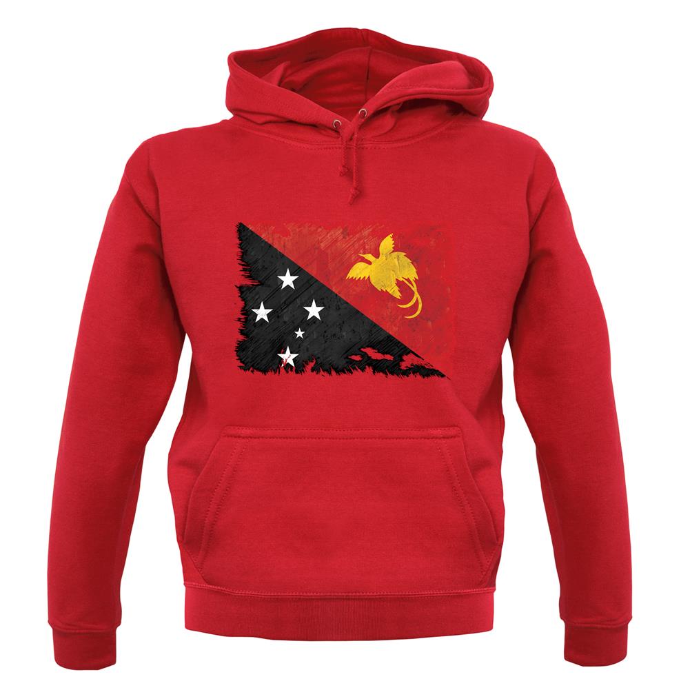 Papua New Guinea Grunge Style Flag unisex hoodie Papua New Guinea Grunge Style Flag unisex hoodie
