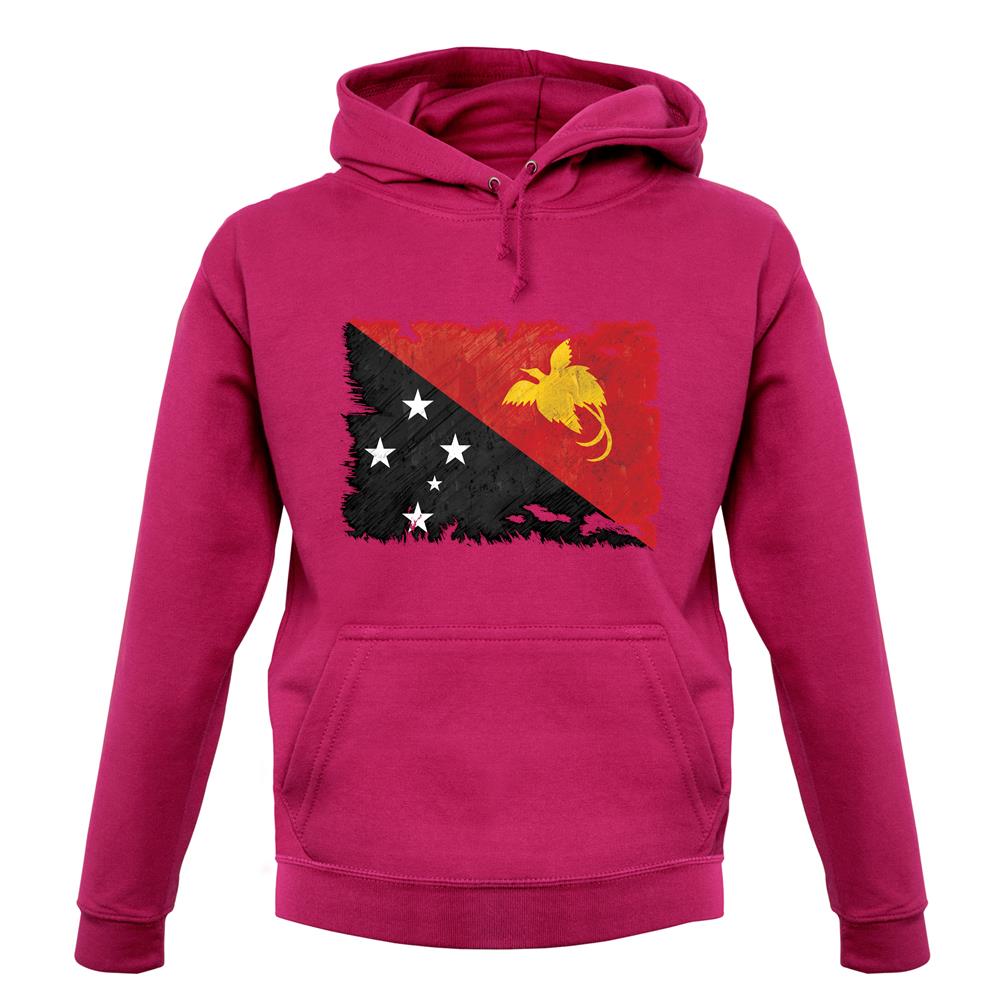 Papua New Guinea Grunge Style Flag unisex hoodie Papua New Guinea Grunge Style Flag unisex hoodie