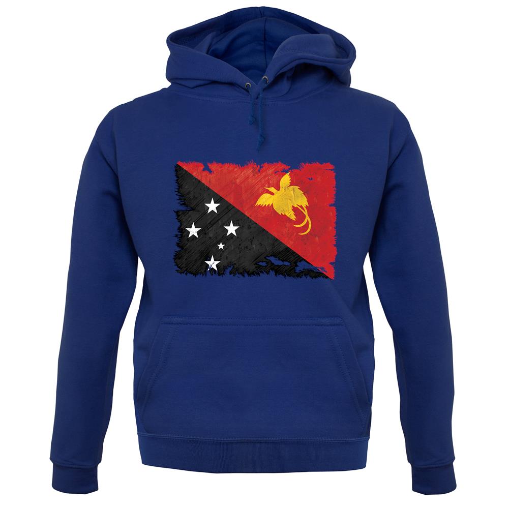 Papua New Guinea Grunge Style Flag unisex hoodie Papua New Guinea Grunge Style Flag unisex hoodie
